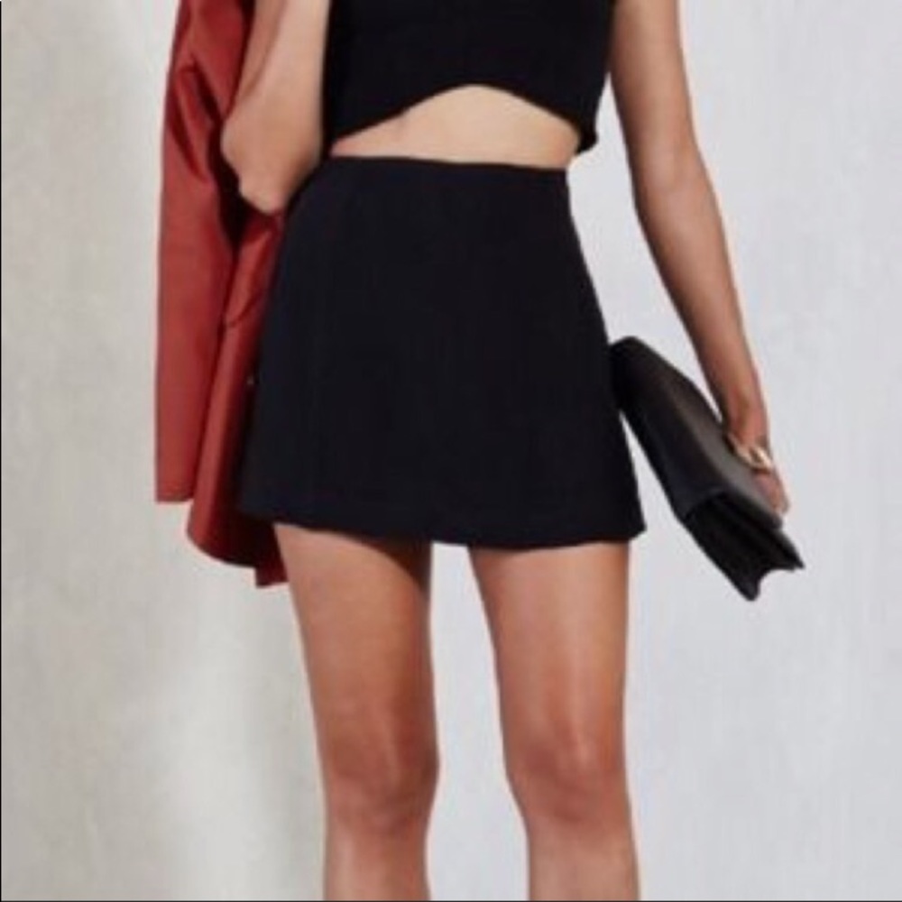 NWOT Reformation Valentina Black Skirt